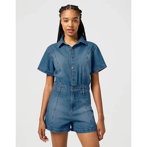 WRANGLER Denim short sleeve romper - Blue (Urban Echo)