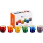 Le Creuset Чаша за еспресо 100 ml, комплект от 6 бр. , RAINBOW, керамика с глазура, Le Creuset (LECR79114105219030)