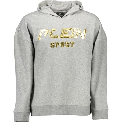 Plein Sport mikina s kapucňou šedá