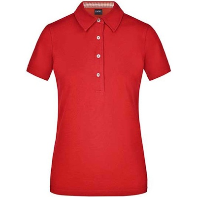James&Nicholson Dámska polokošeľa JN969 Red