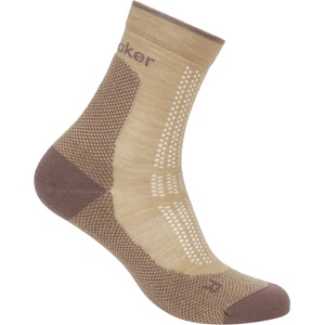 Icebreaker Дамски туристически чорапи Icebreaker Women's Merino Hike+ Ultralight Quarter Walking socks - Pink Quartz / Porcini - размер 35-37 (EU) (201-9240-0311)
