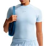 Nike Дамска тениска Nike Women's S/S Fitted Top GLS Running shirt - Hydrogen Blue (916-7166-0213)