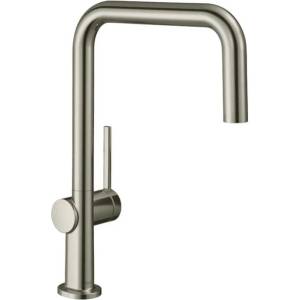 Hansgrohe Кухненски смесител Hansgrohe Talis M54 U 220, едноръкохватков, с 1 струя, матиран хром (72806800)