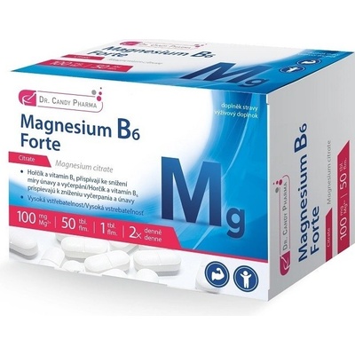 Dr.Candy Pharma Magnesium B6 Forte 50 tablet x 100 mg