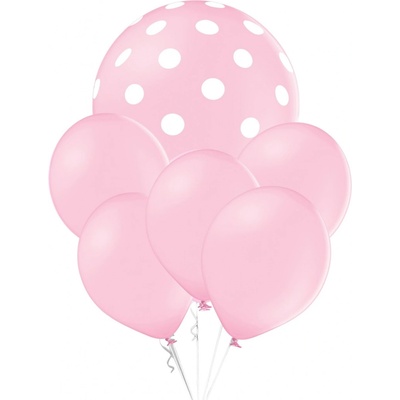 Balonky.cz Balónky puntíky set růžový