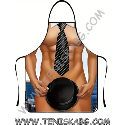 Престилка - Мъж с вратовръзка и шапка