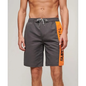 Superdry Бански гащета Superdry Sportswear Logo 19´´ swimming shorts - Grey (Charcoal)