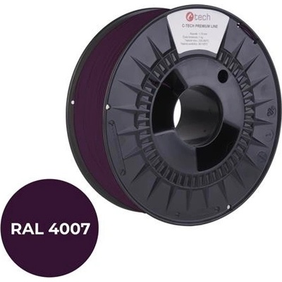 C-Tech Premium Line PLA, purpurová fialková, RAL4007, 1,75mm, 1kg