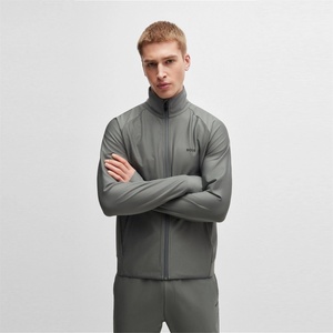 HUGO BOSS Суичър Boss Men's Sicon Active Zip Hoodie - Dark Beige