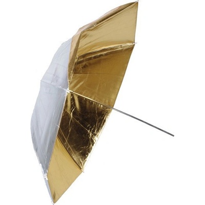 Phototools Fotografický zlatý-strieborný dáždnik 102cm