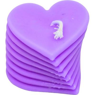 Svíčkománie3D Srdíčkový sloup fialová 65 g