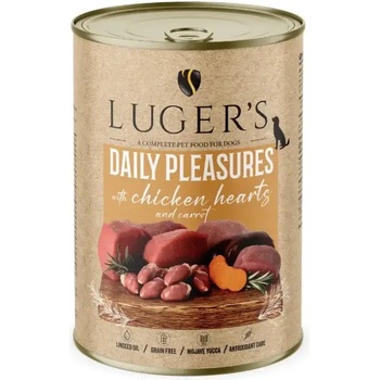 Luger’s Superfood Luger`s Dog храна за кучета с пилешки сърца, 400gr