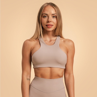 GymBeam BeastPink Спортен сутиен Sports Bra Ash XS