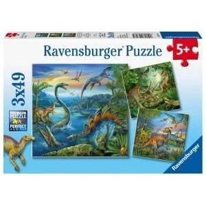 Ravensburger Puzzle 3x49 Fascination with Dinosaurs