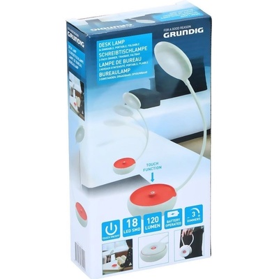 GRUNDIG Lampička na čítanie prenosná červená ED-203229cerv
