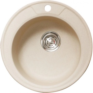 Inter Ceramic Кухненска мивка icgs 8301 sand, гранит, едно корито, със сифон, 49х20см (8301) Мивка за вграждане