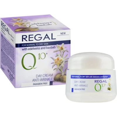 Regal q10 крем за лице против бръчки нощен, За нормална и смесена кожа, Орис и масло от ший