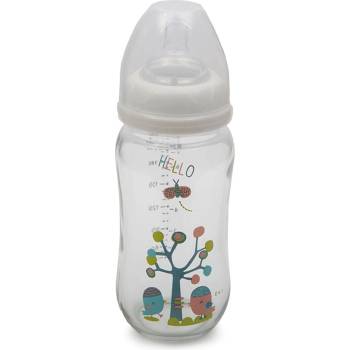 Cangaroo Стъклено шише за хранене с широко гърло 240 ml B0468 (3800146258535)