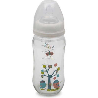 Cangaroo Стъклено шише за хранене с широко гърло 240 ml B0468 (3800146258535)