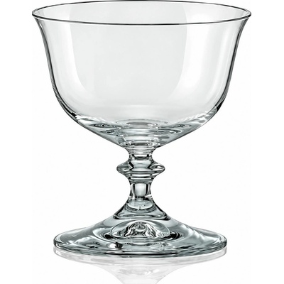 Crystalex Bohemia Crystal Misky na noze Angela 4 x 300 ml
