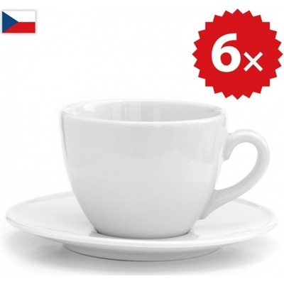 český porcelán Šálka na cappuccino 6ks 200 ml