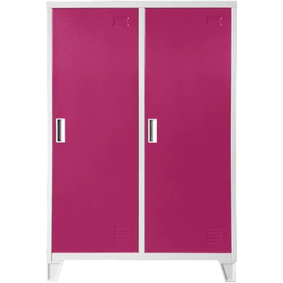 Carmen Метален шкаф Carmen CR-1605-2 JZ - сив / розов