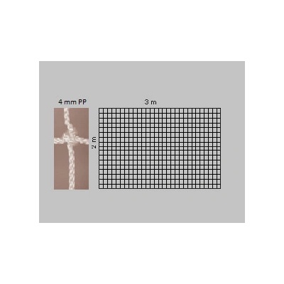 KV Řezáč Záclonka 3x2/10m 4 mm PPHF, biela