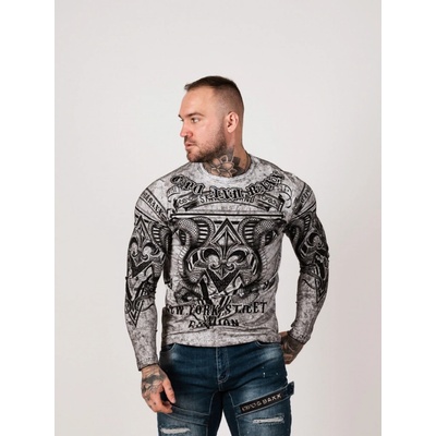 Cipo & Baxx pánske tričko CL449 grey sivé