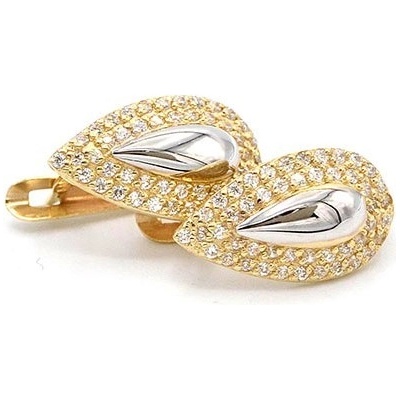 B&B Goldinvestic zlaté se zirkony dvě barvy zlata N5219-585/1000