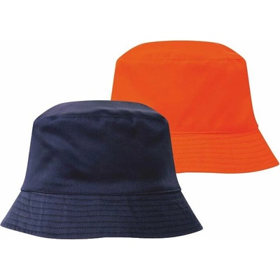 Portwest oboustranný klobouk typu „bucket“ námořní modrá-oranžová
