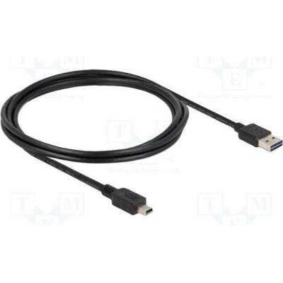 Delock 85554 USB 2.0 USB A zástrčka dvoustranná USB B mini vidlice