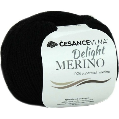 100% Merino příze - Delight černá
