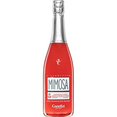 Canella Mimosa cocktail sicílsky krvavý pomaranč 5 % 0,75 l (čistá fľaša)