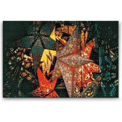 Vymalujsisam.cz Diamantové malování Lucerny 40 x 60 cm pouze srolované plátno diamanty kulaté