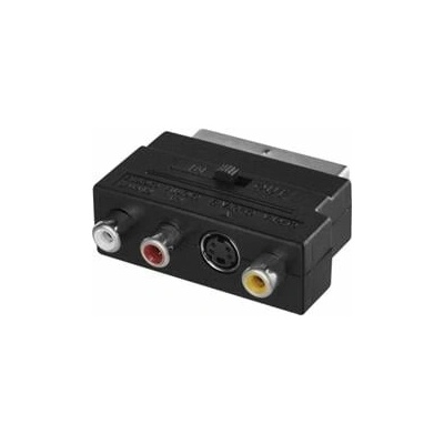 Redukce SCART na 3x CINCH + SVHS adaptér K9304