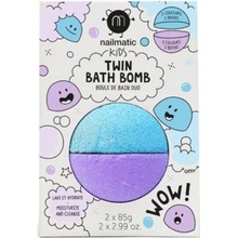 Nailmatic Kids koupelová bomba Blue + Violet 2 x 85 g dárková sada