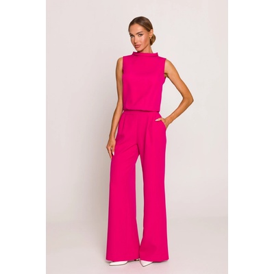 Elegantný dámsky kombinézon fuchsia
