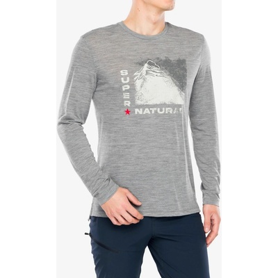 Super.natural Super Mountain LS cashmere grey melange/various