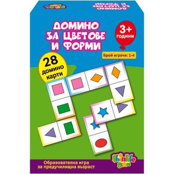 Thinkle Stars Детска образователна игра Thinkle Stars - Домино за цветове и форми (1536)