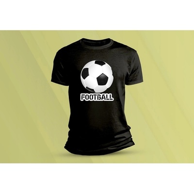 Sandratex dětské bavlněné tričko Football. černá