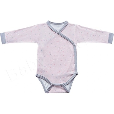 Baby Service Kojenecké body zavinovací bavlna růžové tečky