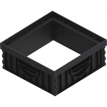 Vodaland Base Nástavec pro revizní šachtu plastový 300 x 300 mm černý