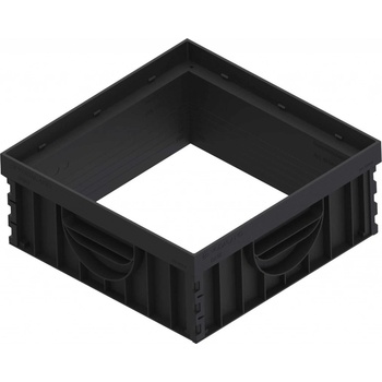 Vodaland Base Nástavec pro revizní šachtu plastový 300 x 300 mm černý