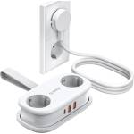 ORICO APP 15.5W 5в1 Разклонител 2x AC + 2x USB-A + 1x USB-C - Бял (ORICO-AP3-2A2U1C-PRO-EU-WH)