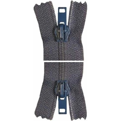 Spirálový zip, nedělitelný - 73cm - modrá - WICO - BALENÍ 10 ks