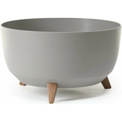 LAMELA ROMA ECO WOOD O 47 cm, sivá, misa na nožičkách