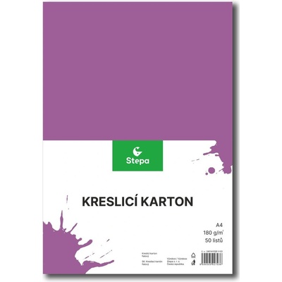 Kreslicí karton A4 180 gr 50 lis fialová