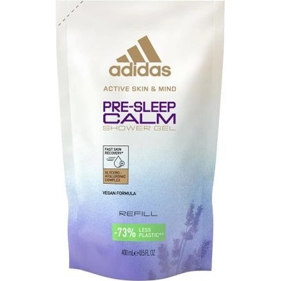 Adidas Pre-Sleep Calm antistresový sprchový gél náhradná náplň 400 ml