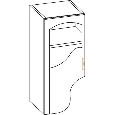 Горен шкаф с витрина Paula 30ВВ L/P