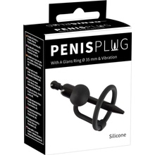 Penis Plug with a Glans Ring & Vibration